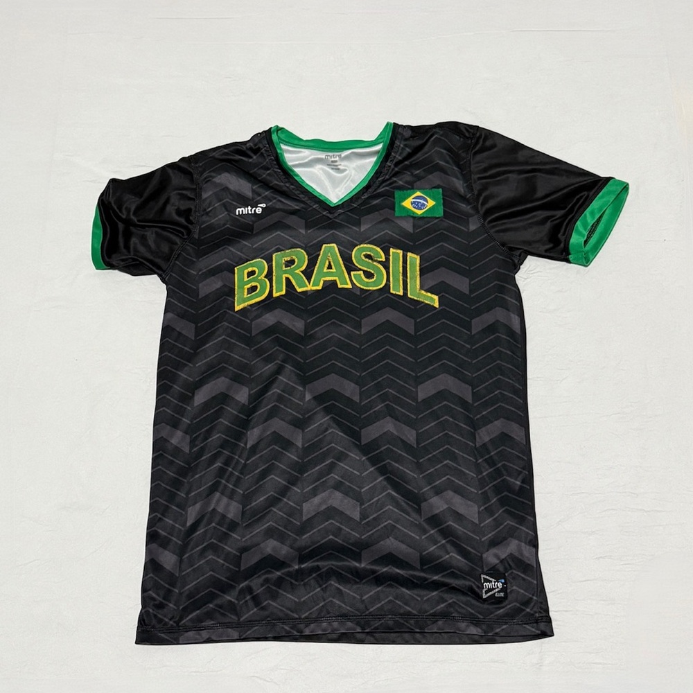 Black and Green Brasil Shirt